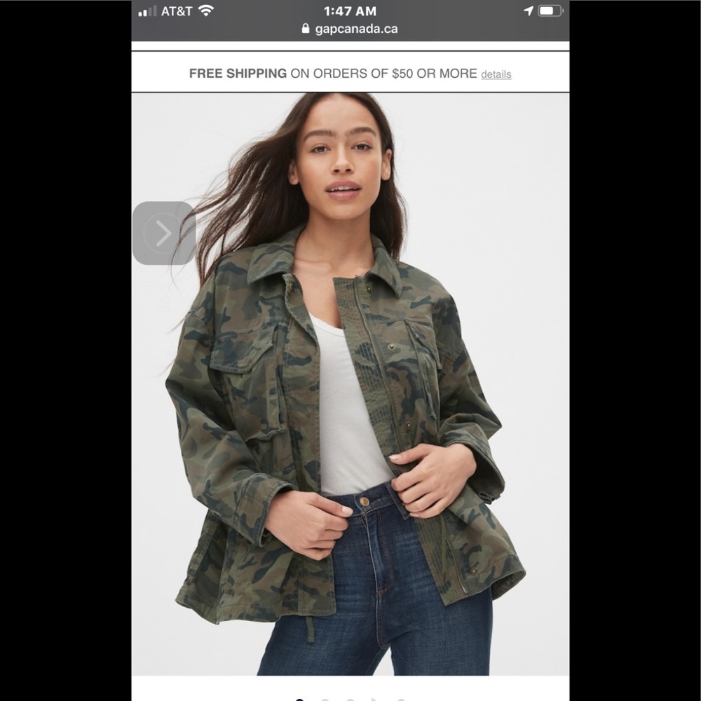 Gap Camouflage jJacket - New with tags